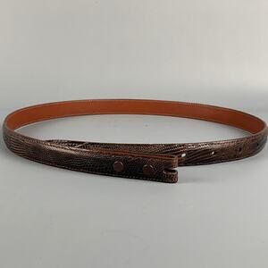 PAT AREIAS Size 29 Brown Lizard Belt Strap